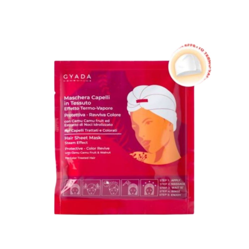 Gyada Cabello Maschera In Tessuto Effetto Termo-Vapore - Protettiva E Ravviva Colore