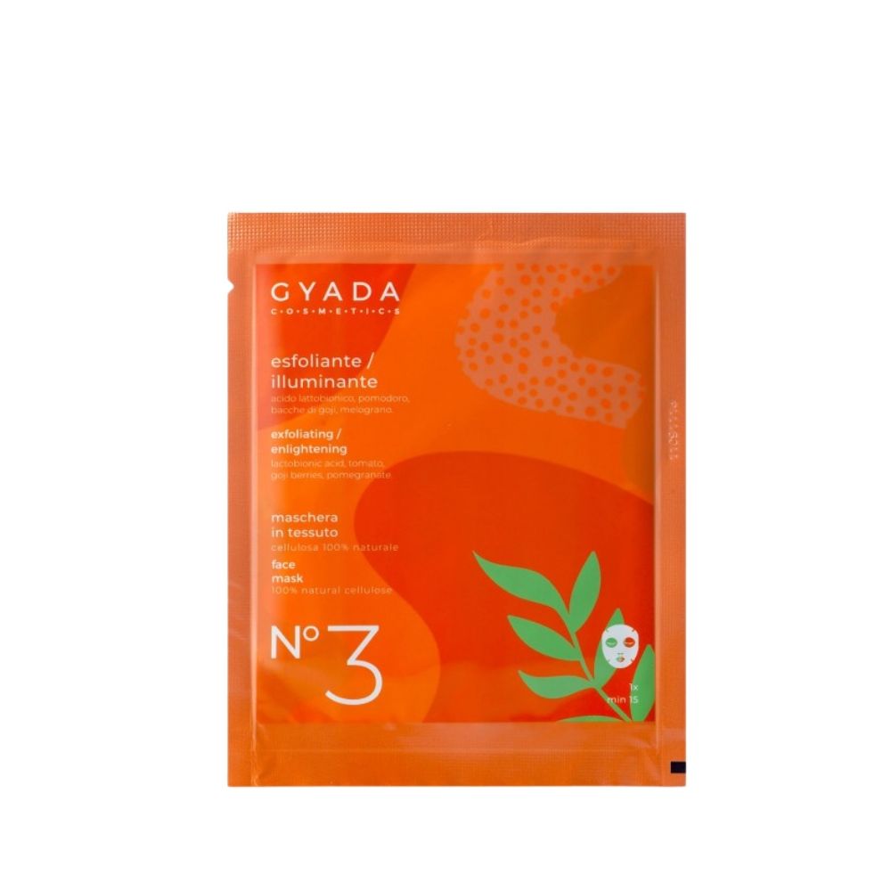 Gyada Facial Maschera In Tessuto N.3 - Esfoliante / Illuminante 15ml