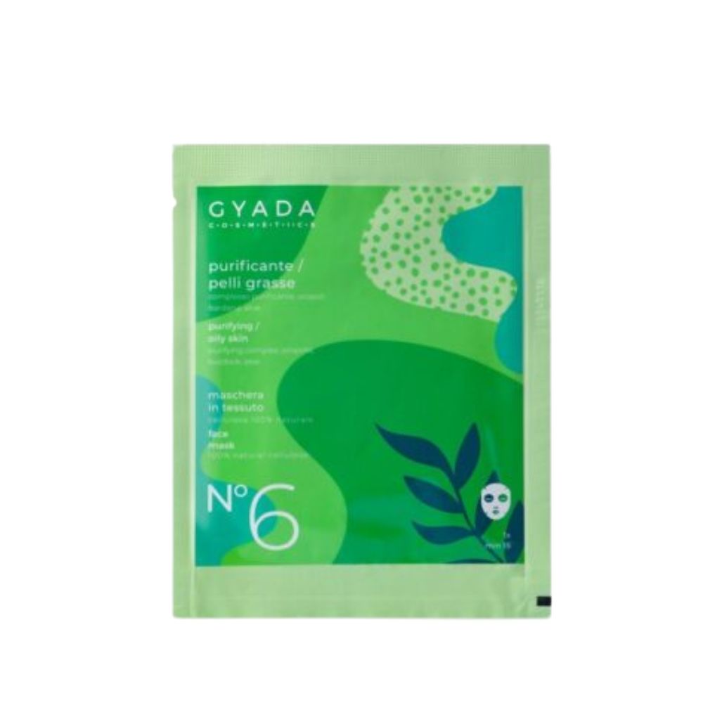 Gyada Facial Maschera In Tessuto N.6 - Purificante / Pelli Grasse 15ml
