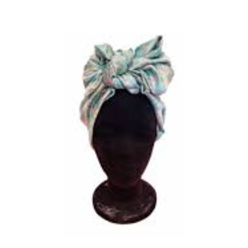 Rollup Couture Pañuelo Pequeño Crepe - Azul Celeste, Rosa y Blanco