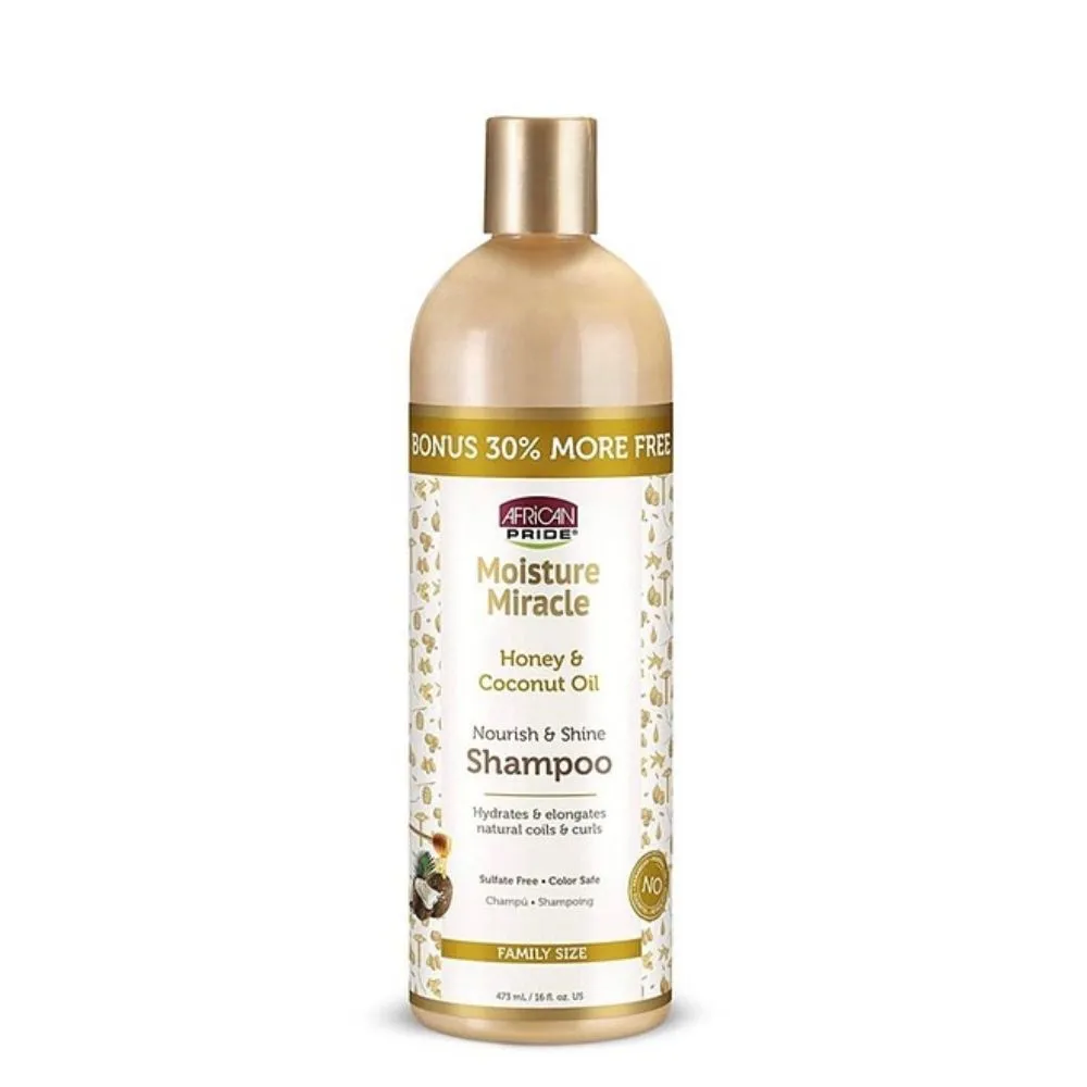 African Pride Moisture Miracle Nourish and Shine ChampĂș 473ml