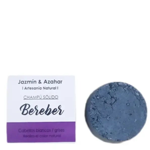Jazmín and Azahar Champú Sólido Bereber Para Cabellos Blancos y Rubios 100g