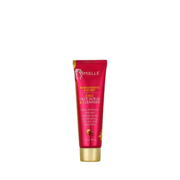 Mielle Organics Skincare Pomegranate and Honey 2-in-1 Face Scrub and Cleanser 85g