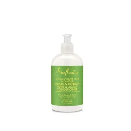 Shea Moisture African Water Mint and Ginger Detox and Refresh Hair and Scalp Conditioner 384ml