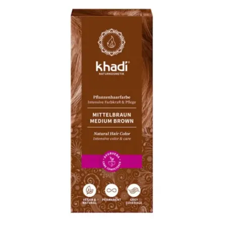 Khadi Henna Bio Castaño Medio 100g