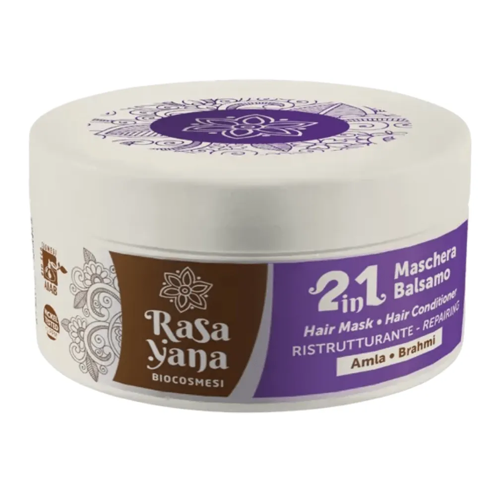 Rasayana Biocosmesi Cabello 2in1 Restructuring Hair Mask and Conditioner Amla and Brahmi 200ml