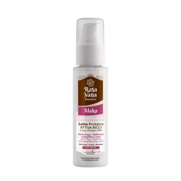 Rasayana Biocosmesi Cabello Alaka Latte Proteico Attiva Ricci 100ml