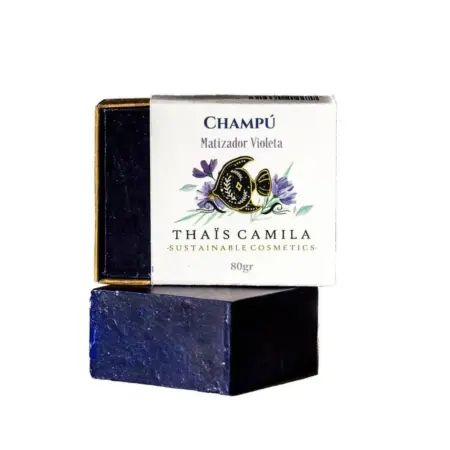 Thais Camila Champú Matizador para Pelo Teñido, Rubio, Decolorado o Blanco 80g