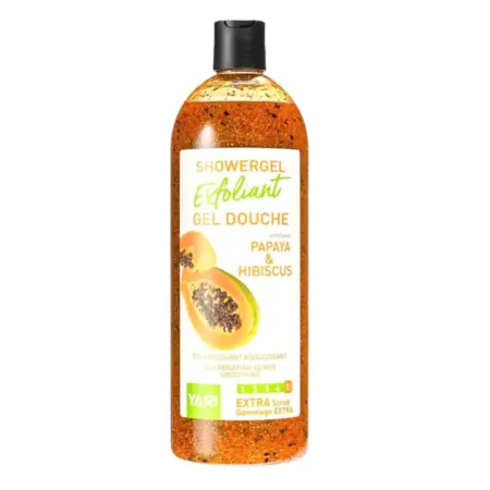 Yari Exfoliant Showergel Papaya and Hibiscus 1000ml