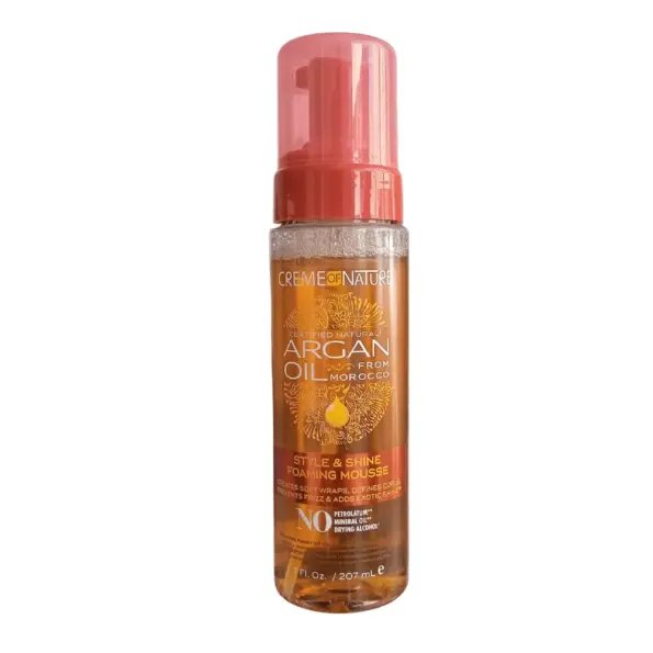 Creme Of Nature Argán Style and Shine Foaming Mousse 207ml