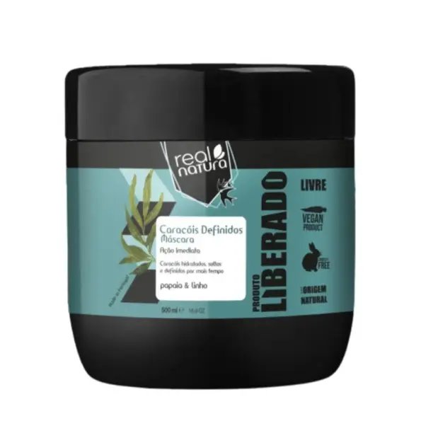 Real Natura Caracóis Definidos Máscara 500ml