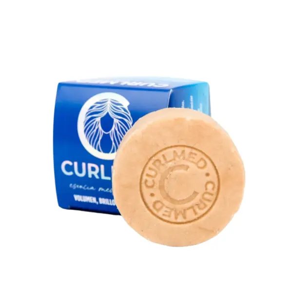CurlMed Champú Sólido Volumen Brillo y Suavidad 80g