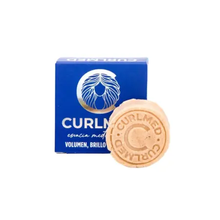 CurlMed Champú Sólido Volumen, Brillo y Suavidad 30g