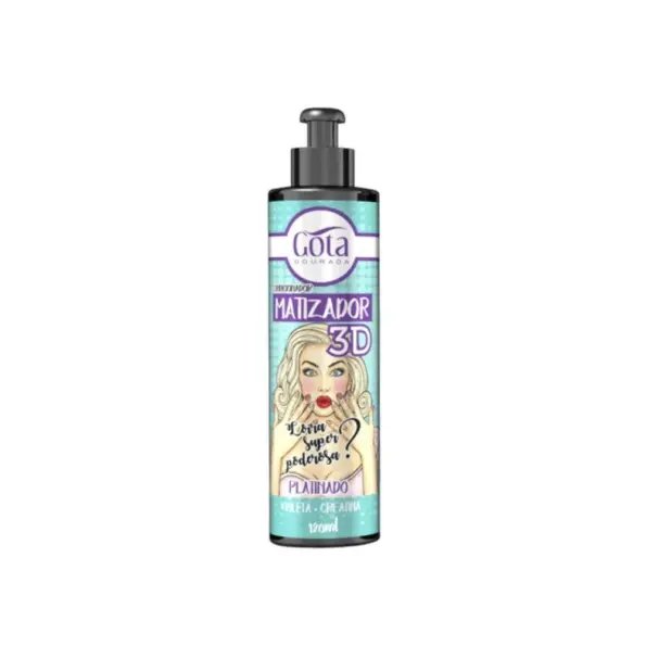 Gota Dourada Acondicionador Matizador 3D Platinado 120ml