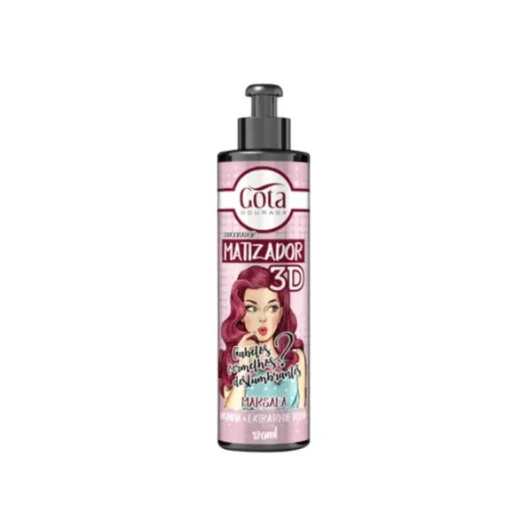 Gota Dourada Acondicionador Matizador 3D Marsala 120ml