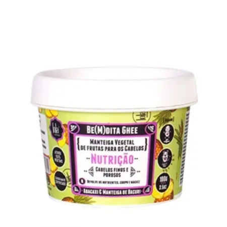 Lola Cosmetics Be(M)dita Ghee Máscara Nutriçao Abacaxi E Manteiga De Bacuri 100g