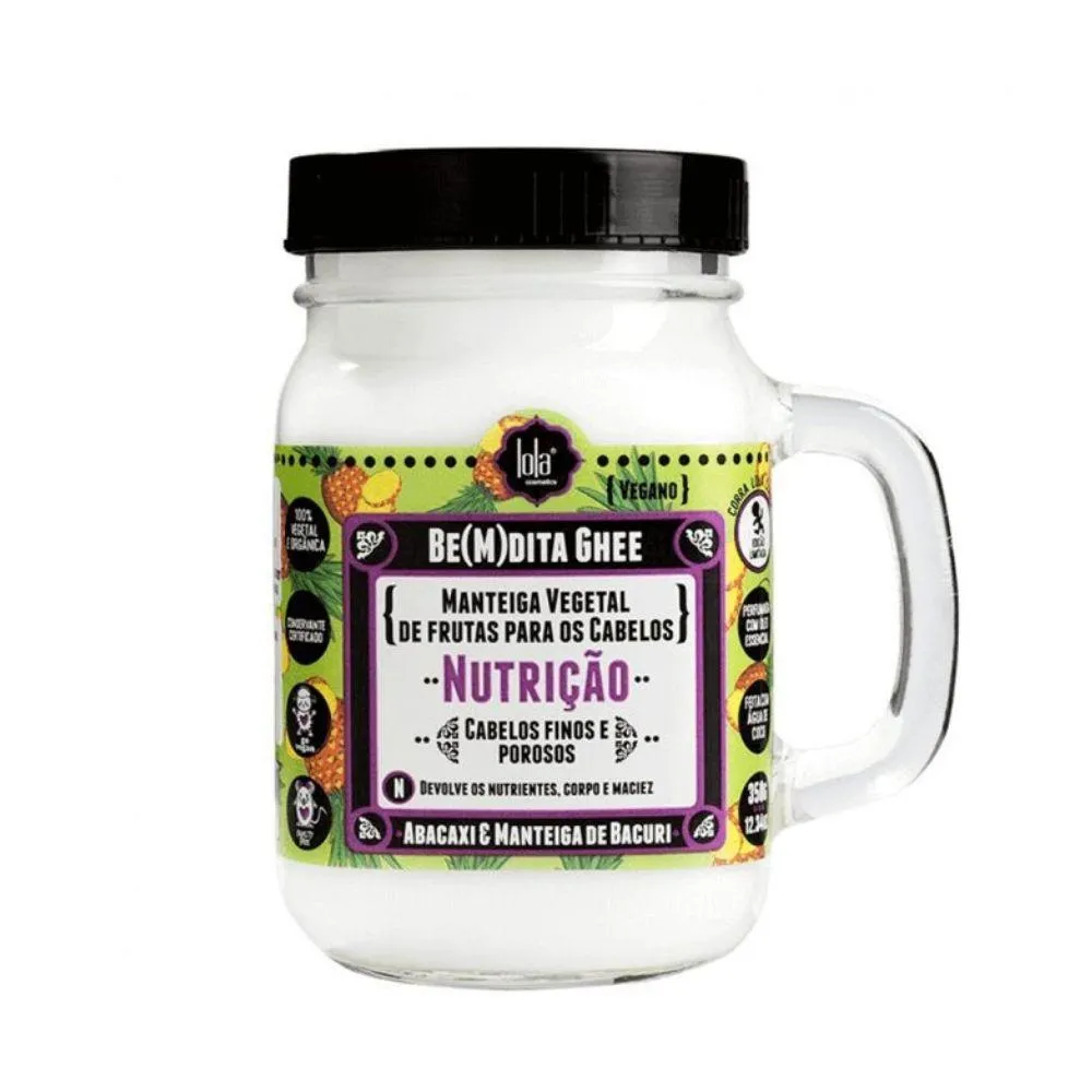 Lola Cosmetics Be(M)dita Ghee Máscara Nutriçao Abacaxi E Manteiga De Bacuri 350g