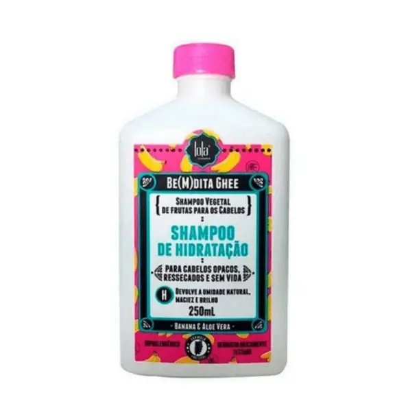 Lola Cosmetics Be(M)dita Ghee Champú Hidratação Banana E Aloe Vera 250ml