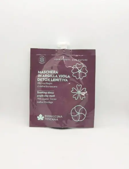Biofficina Toscana Maschera In Argilla Viola Detox Lenitiva 30g