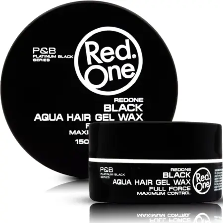 Red One Hair Styling Aqua Hair Gel Wax Black 150ml