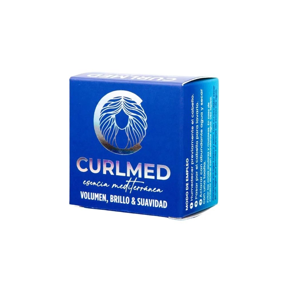CurlMed Champú Sólido Volumen Brillo y Suavidad 30g - Imagen 2