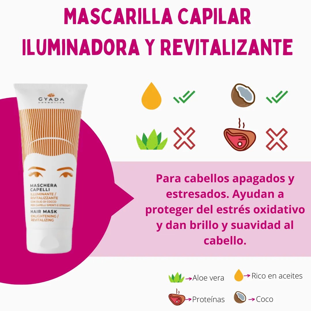 Gyada Cabello Color Vibes Mascarilla Capilar Iluminadora Y Revitalizante 200ml - Imagen 2