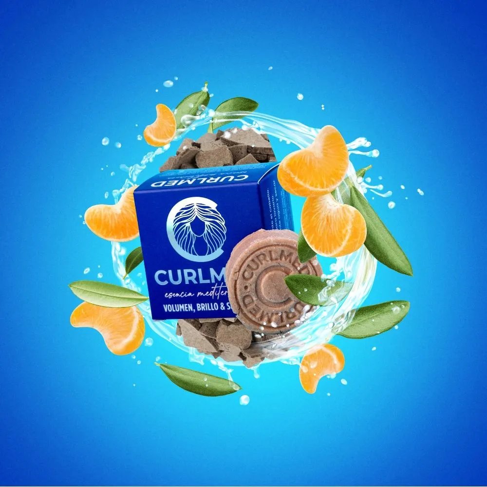 CurlMed Champú Sólido Volumen Brillo y Suavidad 30g - Imagen 3