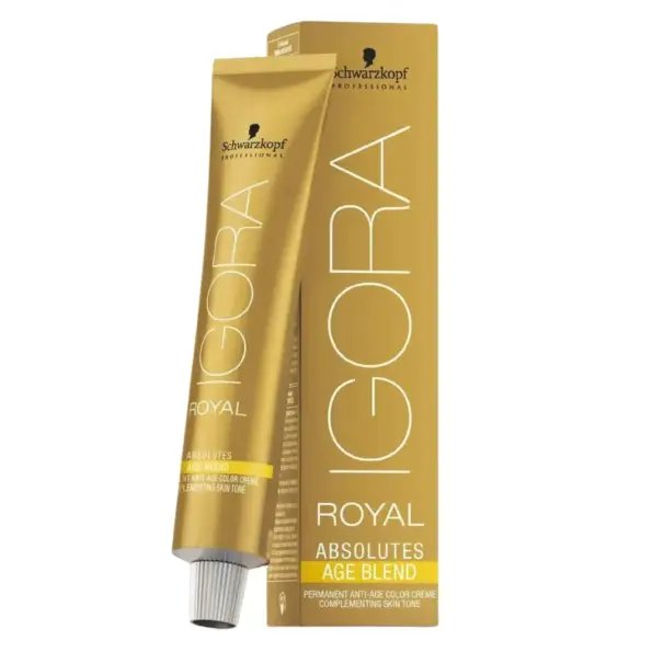 Schwarzkopf Professional Crema Colorante Permanente Igora Royal Absolutes 60ml - 8.07 Rubio Claro Natural Cobrizo