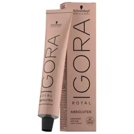 Schwarzkopf Professional Crema Colorante Permanente Igora Royal Absolutes 60ml - 8.01 Rubio Claro Natural Ceniza