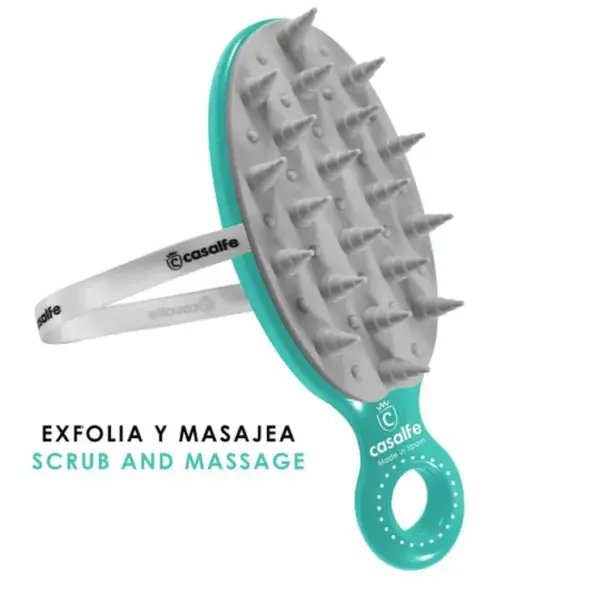 Casalfe Cepillo Exfoliante y Masajeante Aguamarina