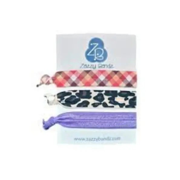 Zazzy Bandz Cintas Cuadrados-Leopardo-Morado