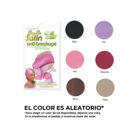 Stay On Satin Anti-Breakage Gorro Satén Tie Up Wrap 7774