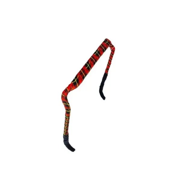 Zazzy Bandz Original Fit Wrapped Plaid In Red Yellow And Black