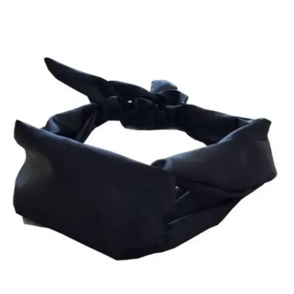Soulta Turbante de Satén Negro