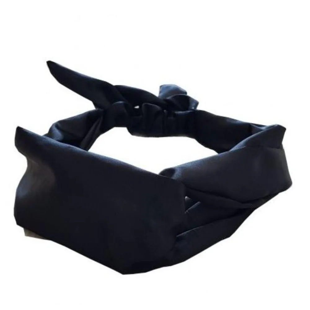 Soulta Turbante de Satén Negro