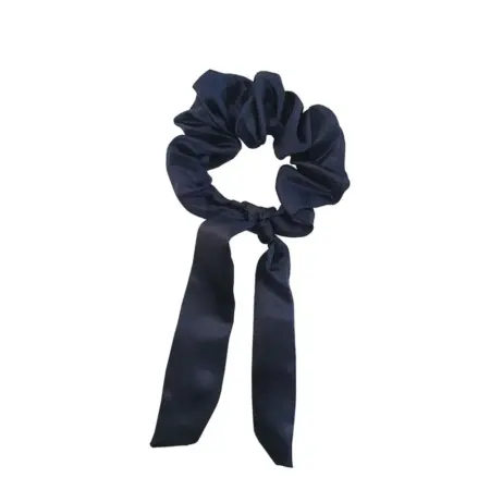 Soulta Scrunchie Azul Marino con Lazo