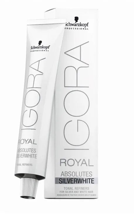 Schwarzkopf Professional Crema Colorante Igora Royal Absolutes Silverwhite matizador 60ml - Dove Grey