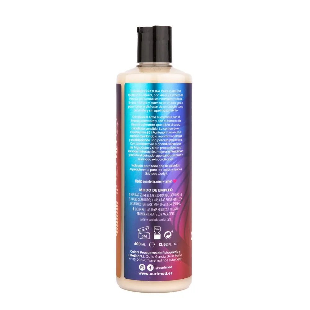 CurlMed Liquid Champú Cabellos Rizados 400ml - Imagen 3