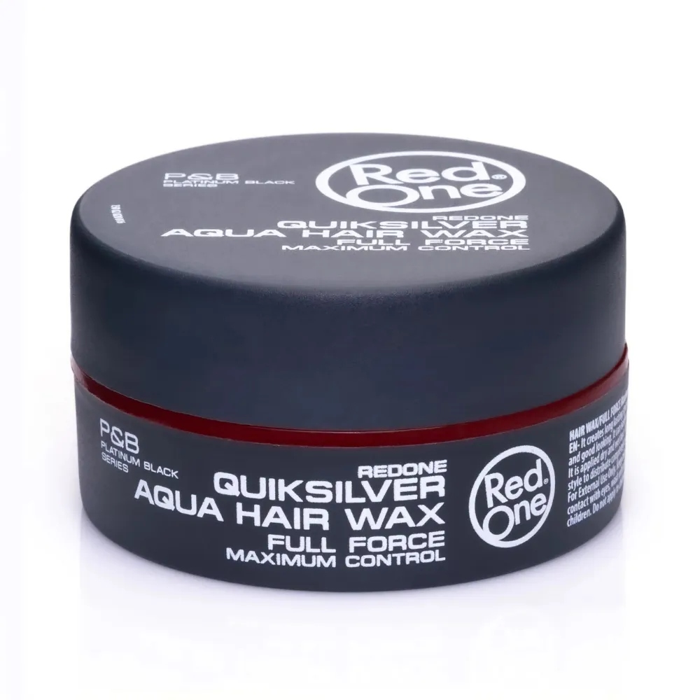 Red One Hair Styling Aqua Hair Gel Wax Quicksilver 150ml