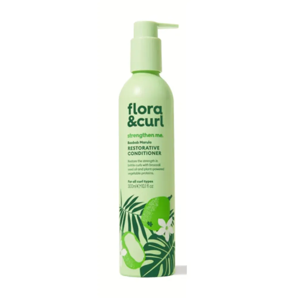 Flora and Curl Baobab Marula Restorative Acondicionador 300ml