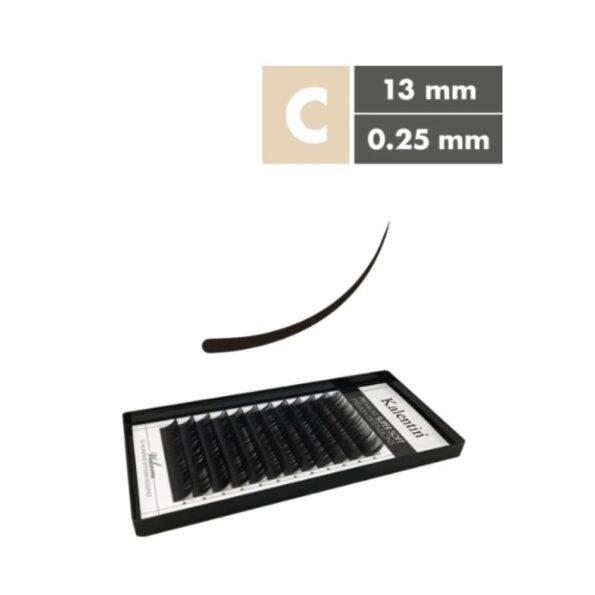 Kalentin Extensiones De Pestañas Clásicas Curva C 0,25 13mm