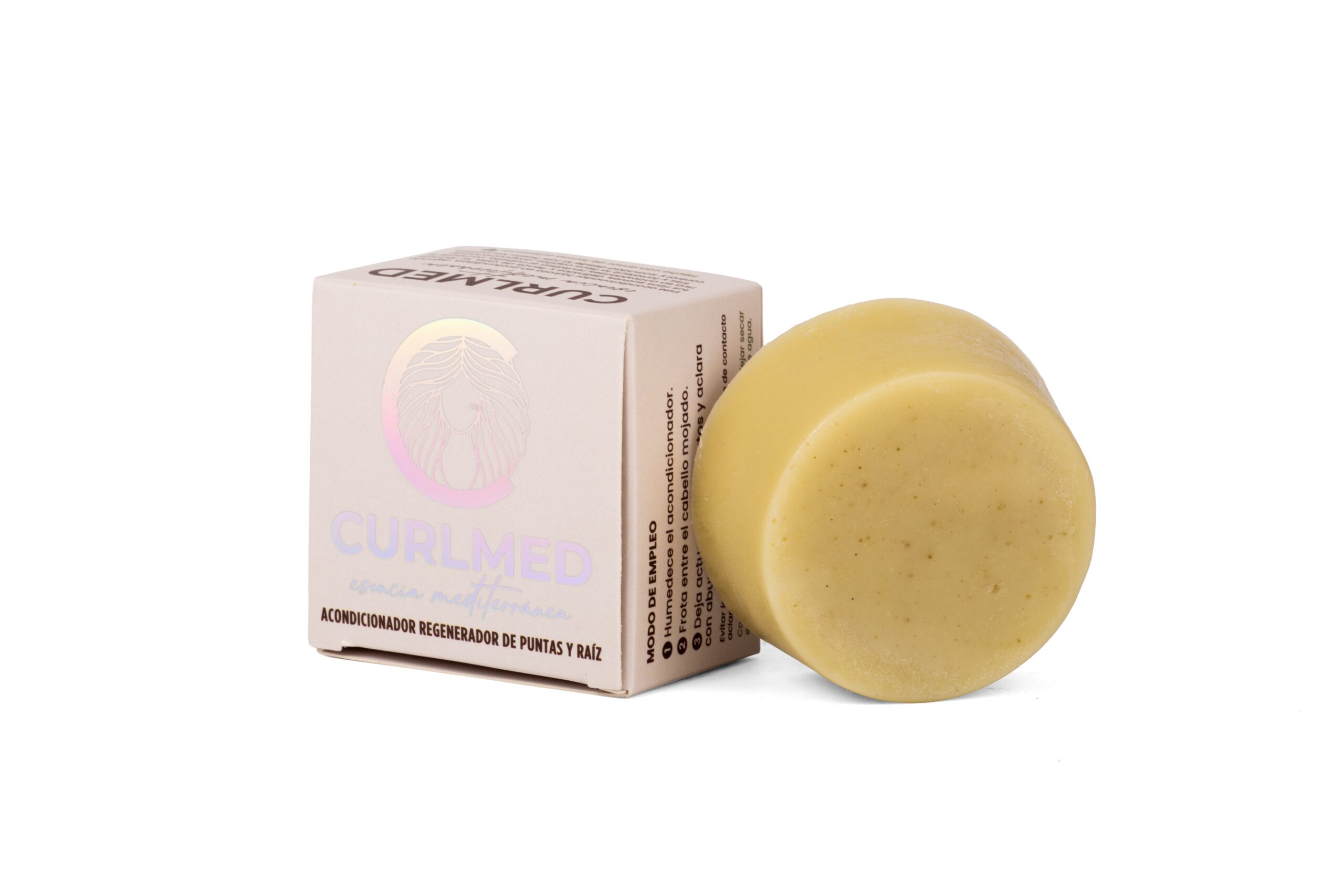 CurlMed Acondicionador Sólido Regenerador Puntas y Raíz Té Matcha 80g