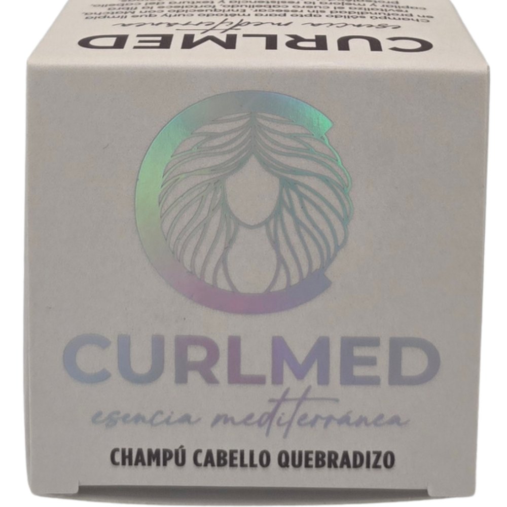 CurlMed Champú Sólido Cabello Quebradizo Té Matcha 80g - 1
