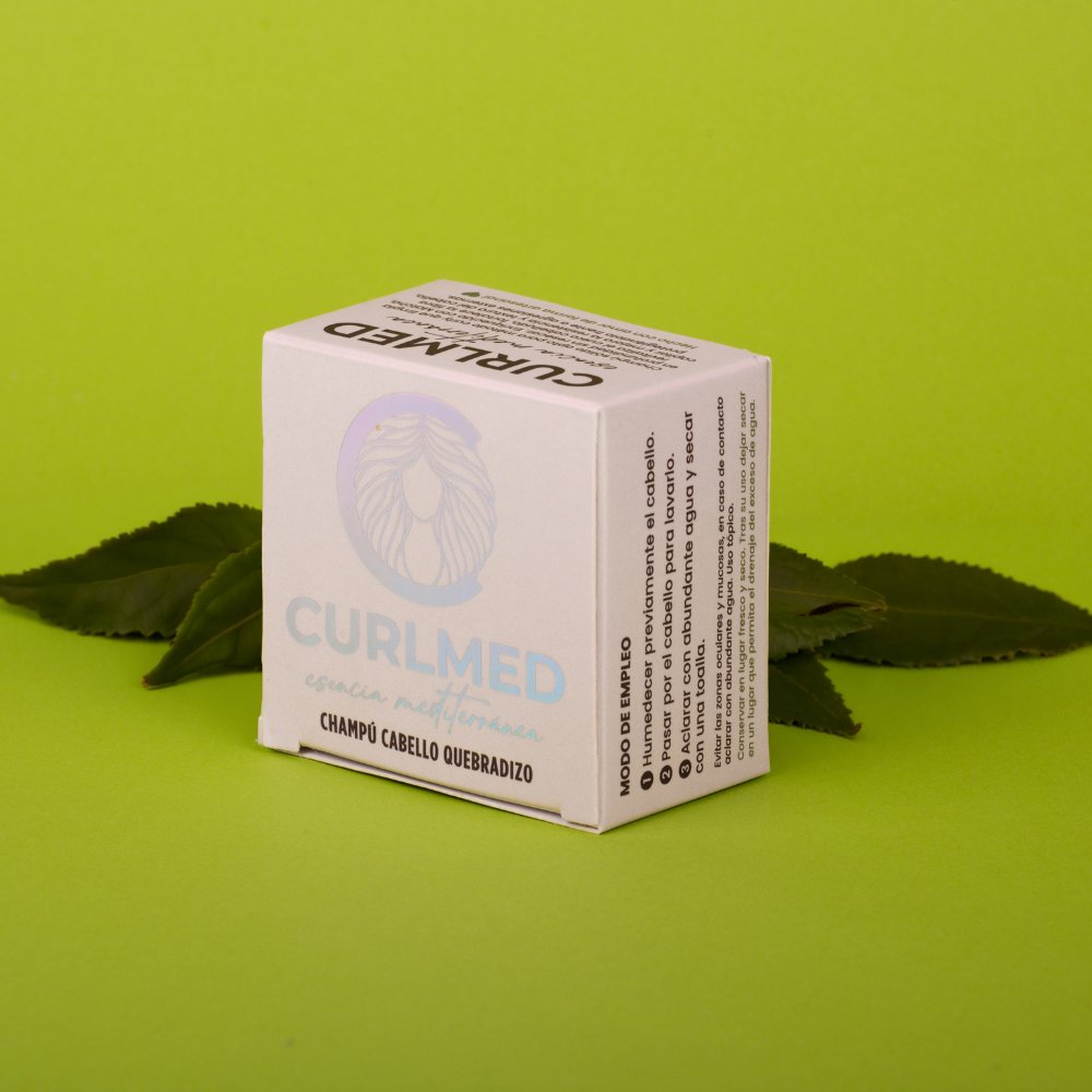 CurlMed Champú Sólido Cabello Quebradizo Té Matcha 80g - 7